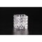 CC Home Furnishings 4" Crystal Clear Square Glass Candle Holder Tabletop
